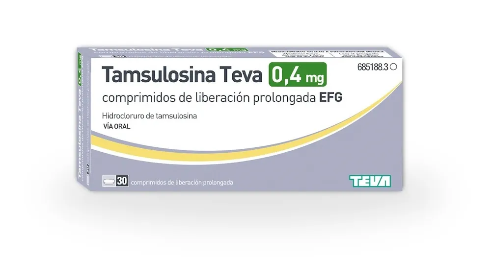 Tamsulosin Teva 0.4 mg modified-release capsules EFG capsules, hard modified-release