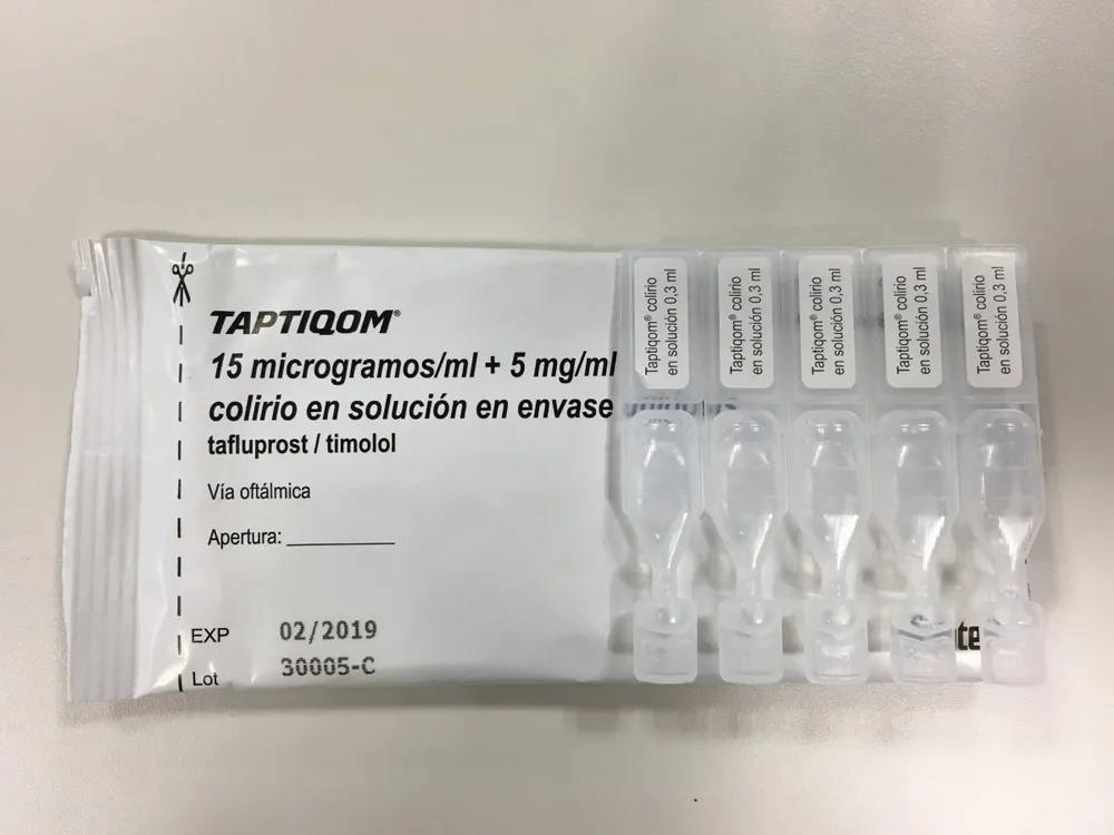 Taptiqom 15 micrograms/ml + 5 mg/ml solution for ophthalmic use solution, ophthalmic