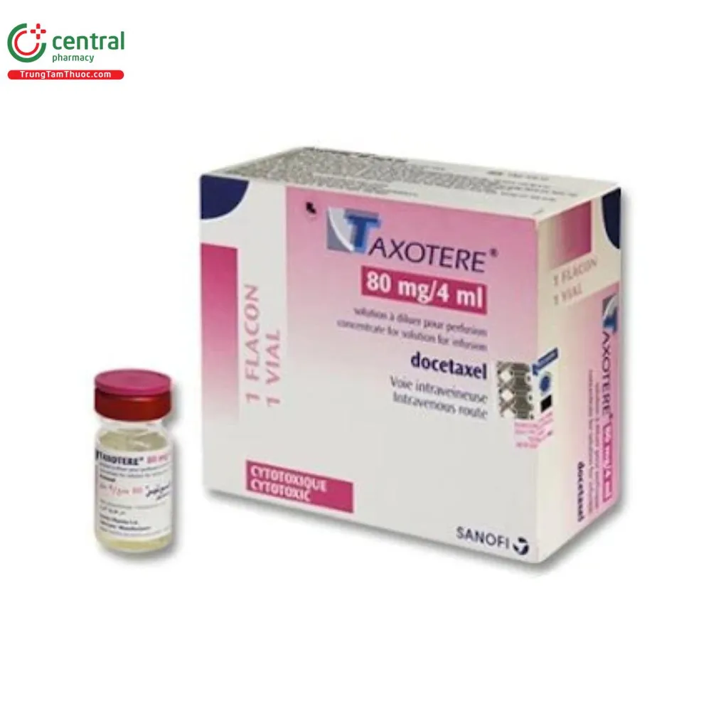 TAXOTERE 80 mg/4 ml CONCENTRADO PARA SOLUCION PARA PERFUSION CONCENTRADO PARA SOLUCIÓN PARA PERFUSIÓN