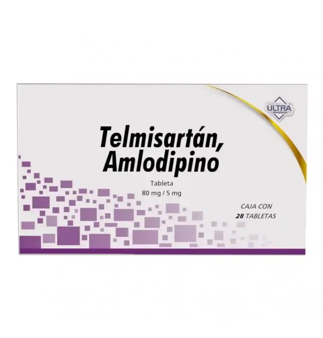Telmisartan/amlodipine Teva 80 mg/5 mg tablets EFG tablets