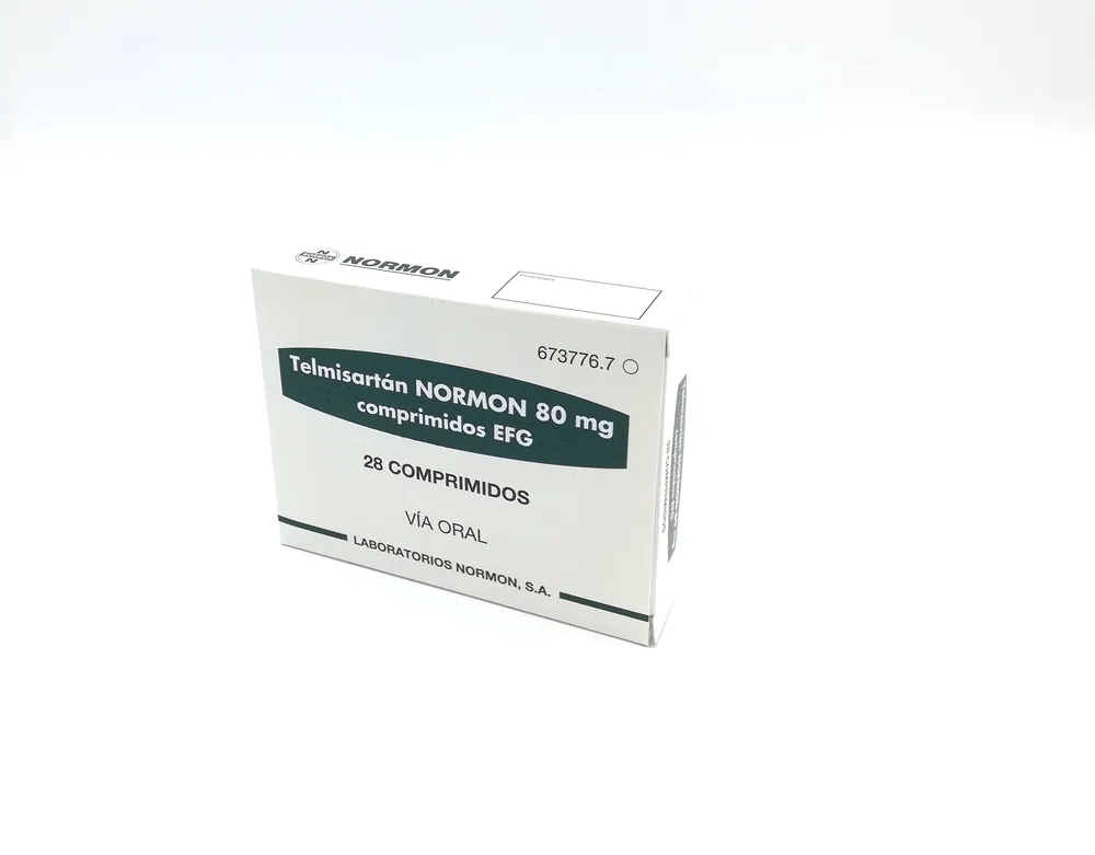 TELMISARTAN NORMON 80 mg COMPRIMIDOS EFG COMPRIMIDO
