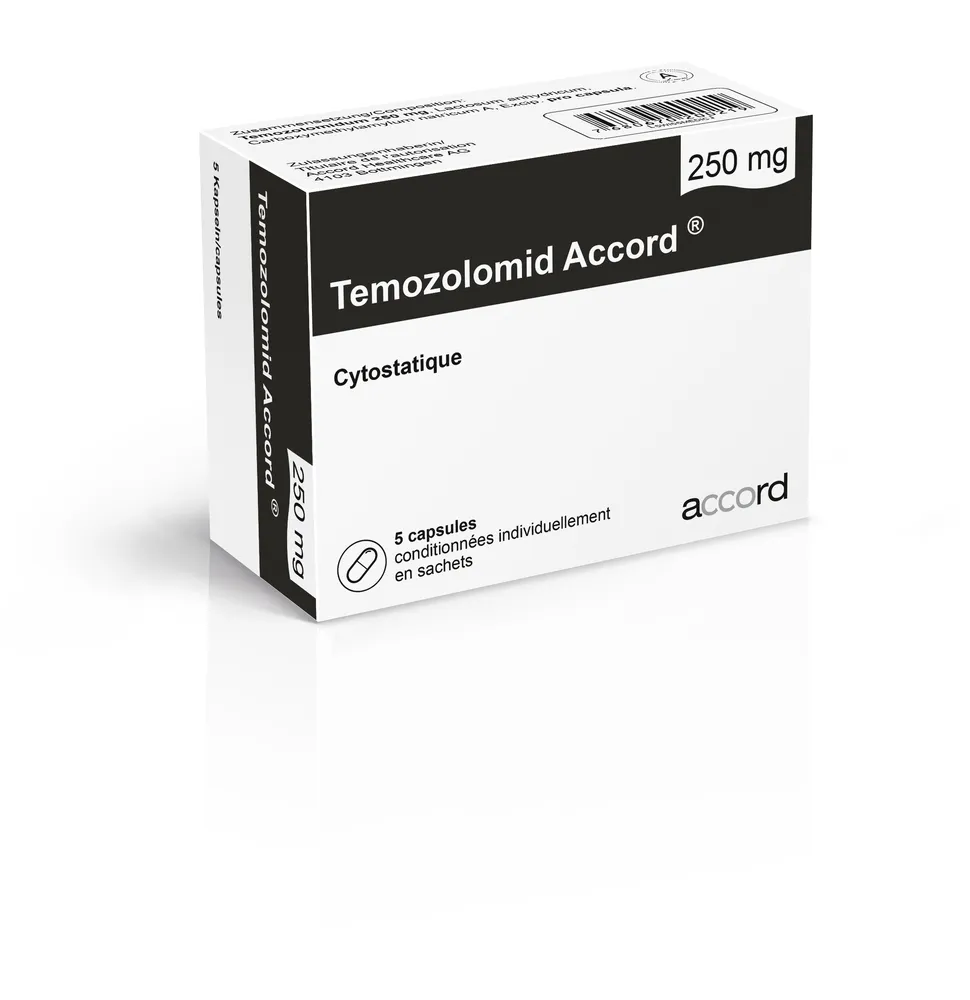 Temozolomide Accord 250 mg hard capsules EFG capsules, hard