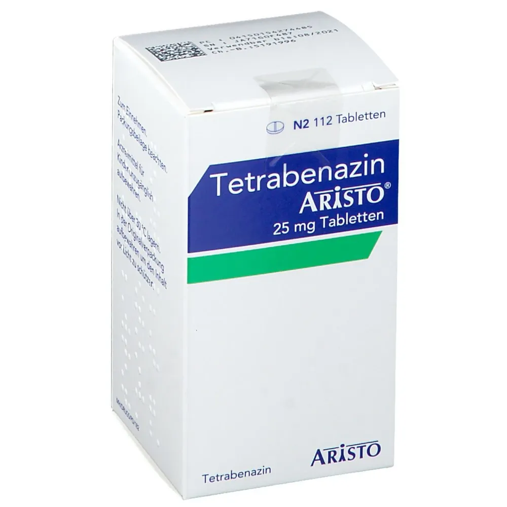 Tetrabenazine Aristo 25 mg tablets EFG tablets