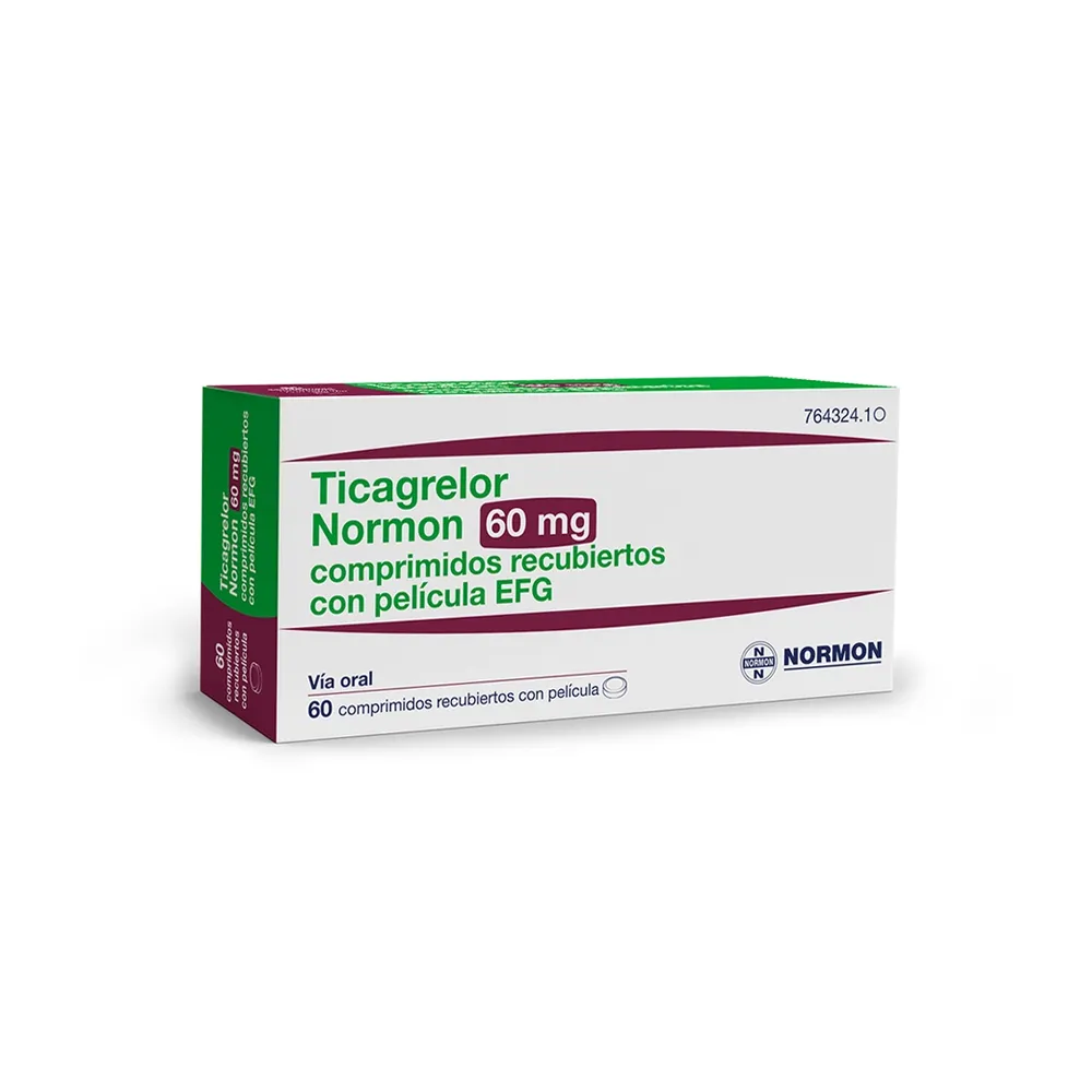 Ticagreloro Normon 60 mg compresse rivestite con film EFG compresse, rivestite con film