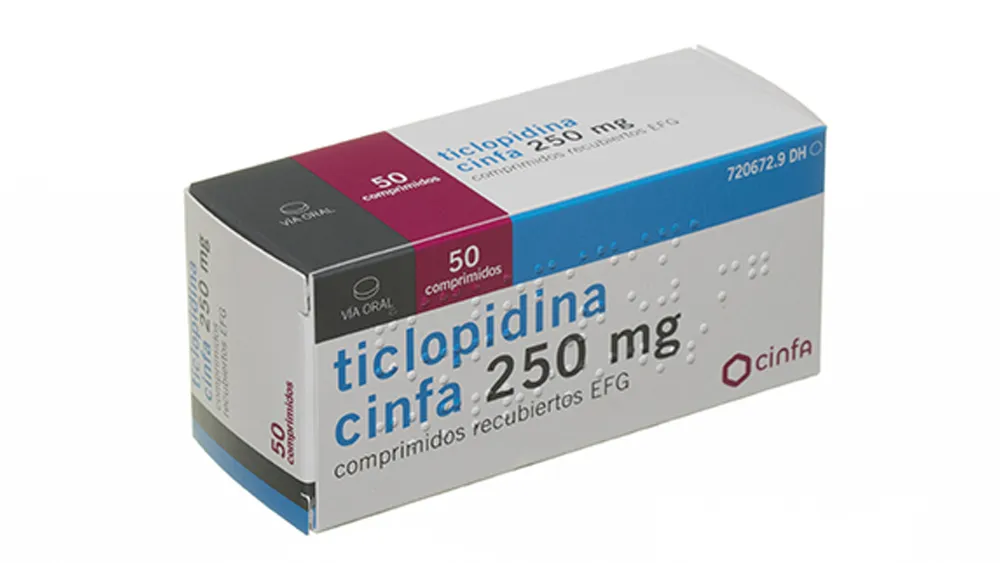 Ticlopidine Cinfa 250 mg film-coated tablets EFG tablets, film-coated