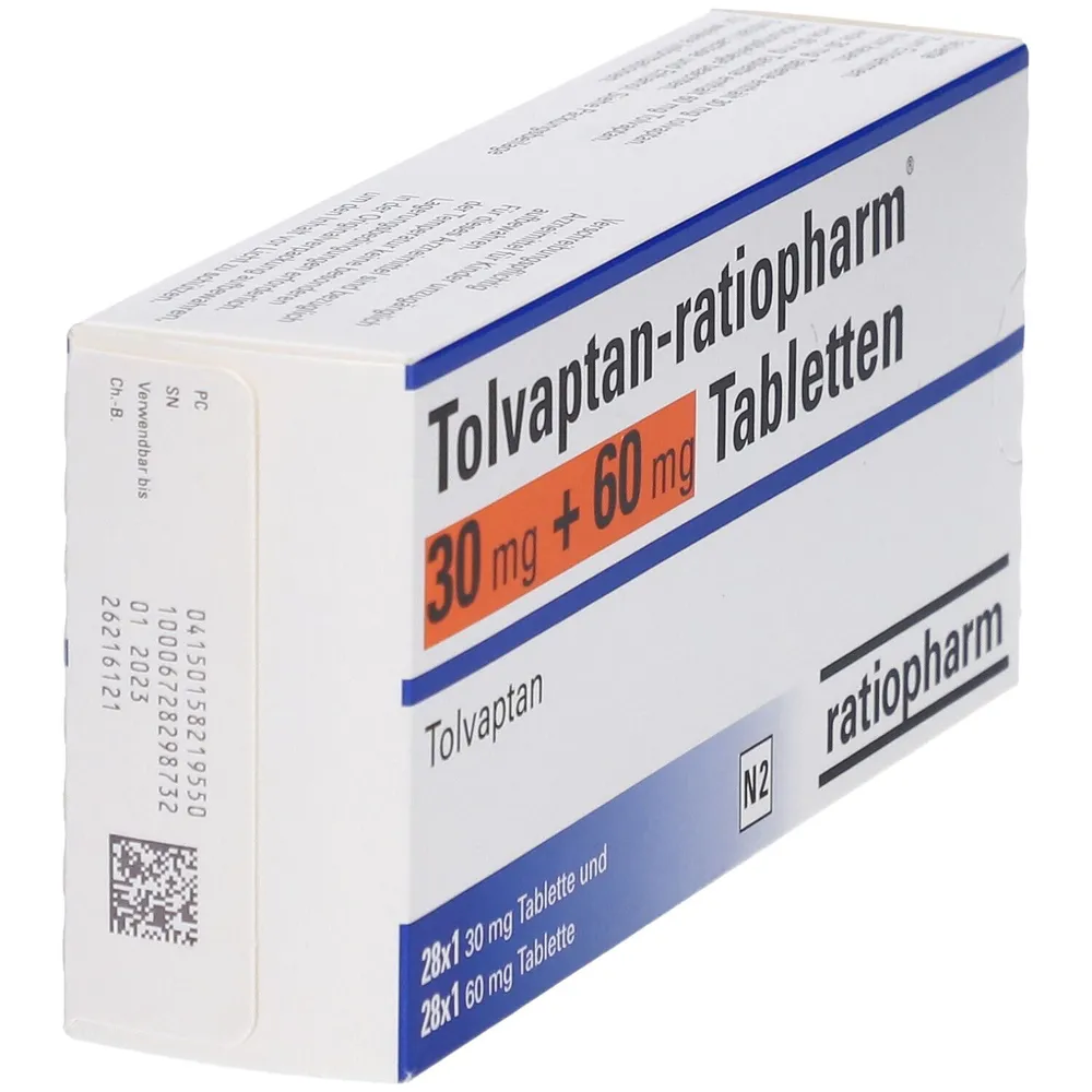 Tolvaptan Teva 30 mg + tolvaptan Teva 60 mg compresse EFG compresse