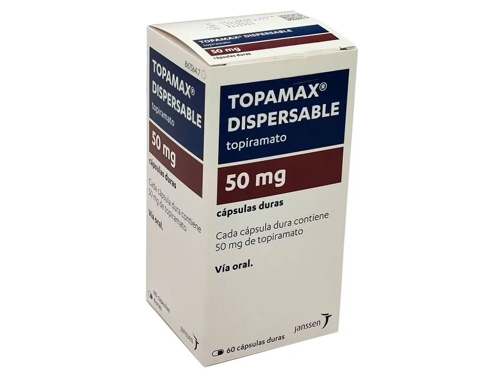 Topamax Dispersable 50 mg capsule dure capsule, rigide