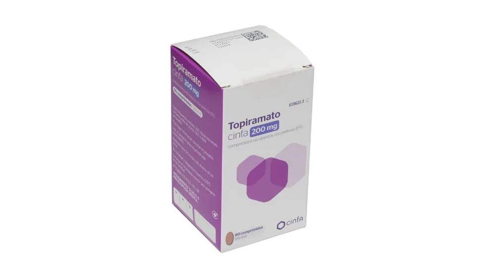 Topiramate CINFA 200 mg film-coated tablets EFG tablets, film-coated