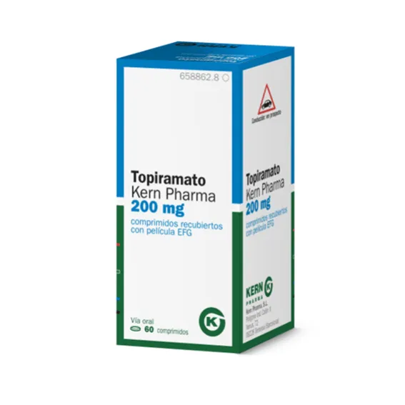 TOPIRAMATO KERN PHARMA 200 mg COMPRIMIDOS RECUBIERTOS CON PELICULA EFG COMPRIMIDO RECUBIERTO CON PELÍCULA