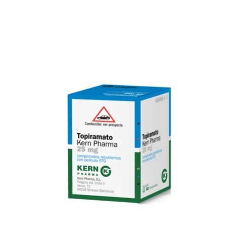 Topiramato Kern Pharma 25 mg compresse rivestite con film EFG compresse, rivestite con film