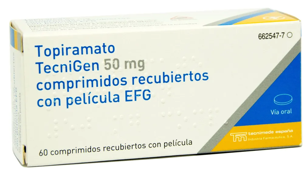 Topiramato Tecnigen 50 mg compresse rivestite con film EFG compresse, rivestite con film