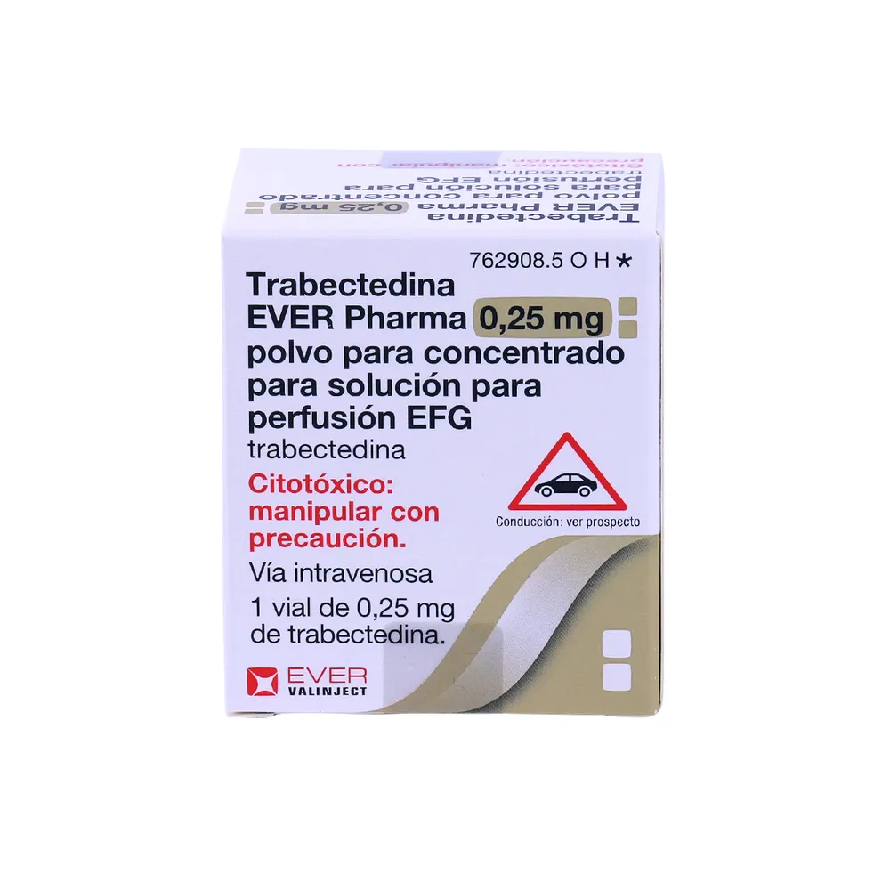 Trabectedina Ever Pharma 0,25 mg polvere per concentrato per soluzione per infusione EFG polvere per concentrato per soluzione per perfusione
