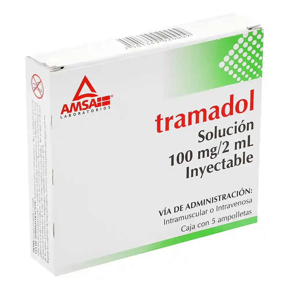 Tramadol Krka 100 mg/2 ml solution for injection and infusion EFG solution for injection