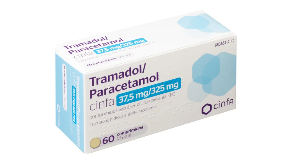 Tramadol/paracetamol CINFA 37.5 mg/325 mg film-coated tablets EFG tablets, film-coated