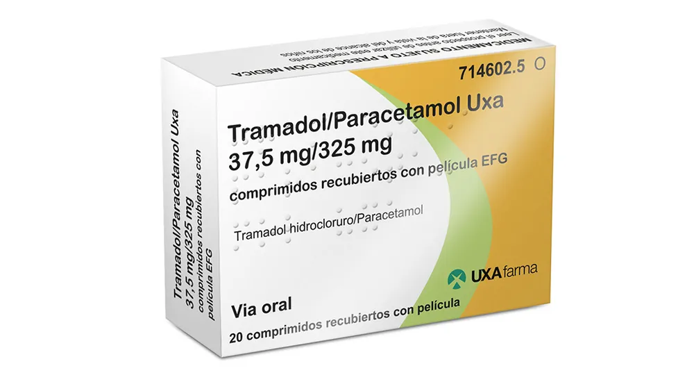 Tramadol/paracetamol Uxa 37.5 mg/325 mg film-coated tablets EFG tablets, film-coated