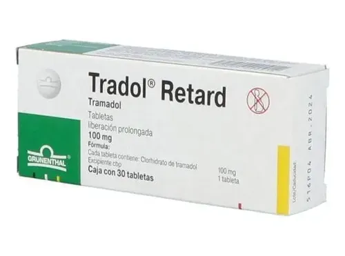 Tramadol retard Aurovitas Spain 100 mg prolonged-release tablets EFG tablets, prolonged-release