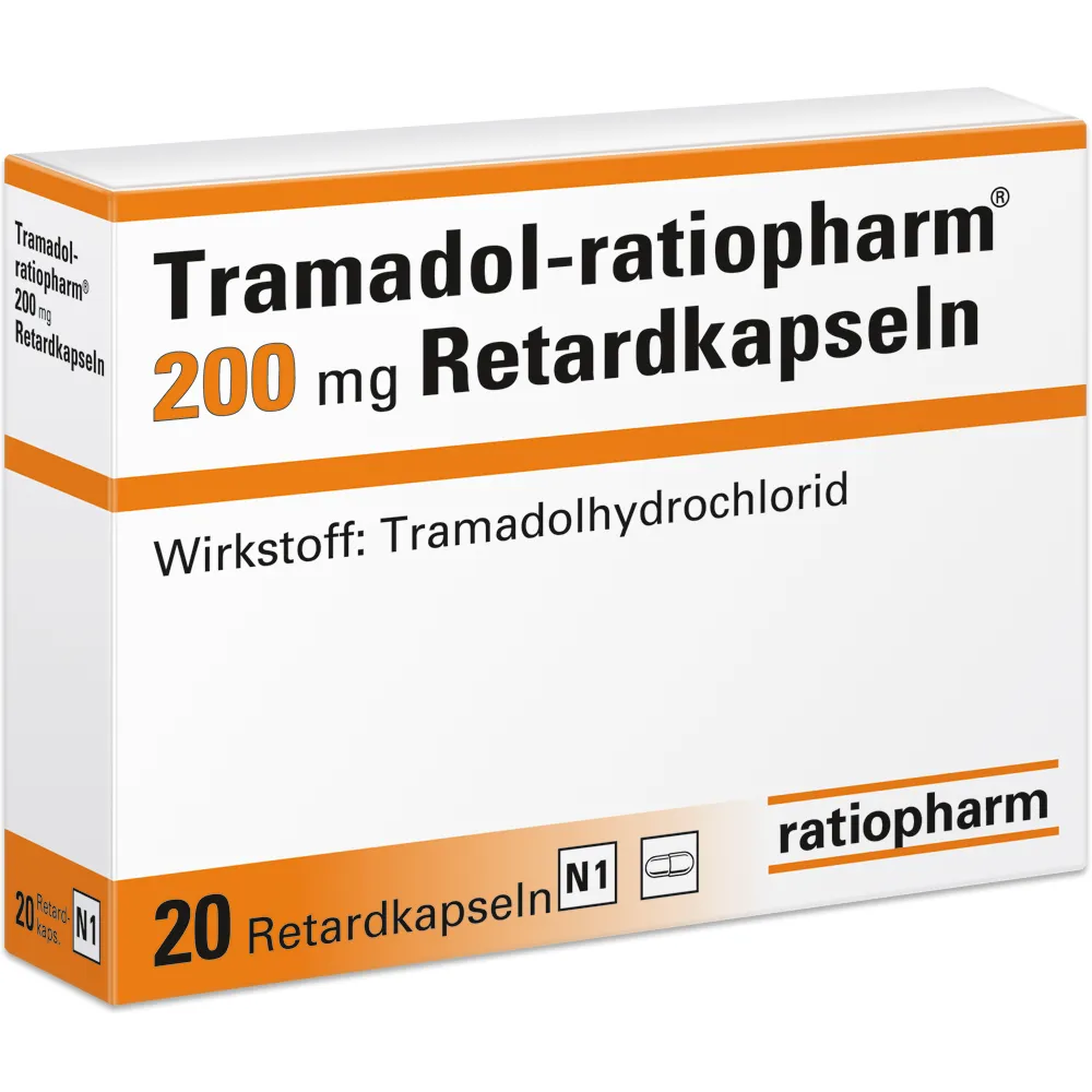 Tramadol retard Teva-Ratiopharm 200 mg prolonged-release tablets EFG tablets, prolonged-release