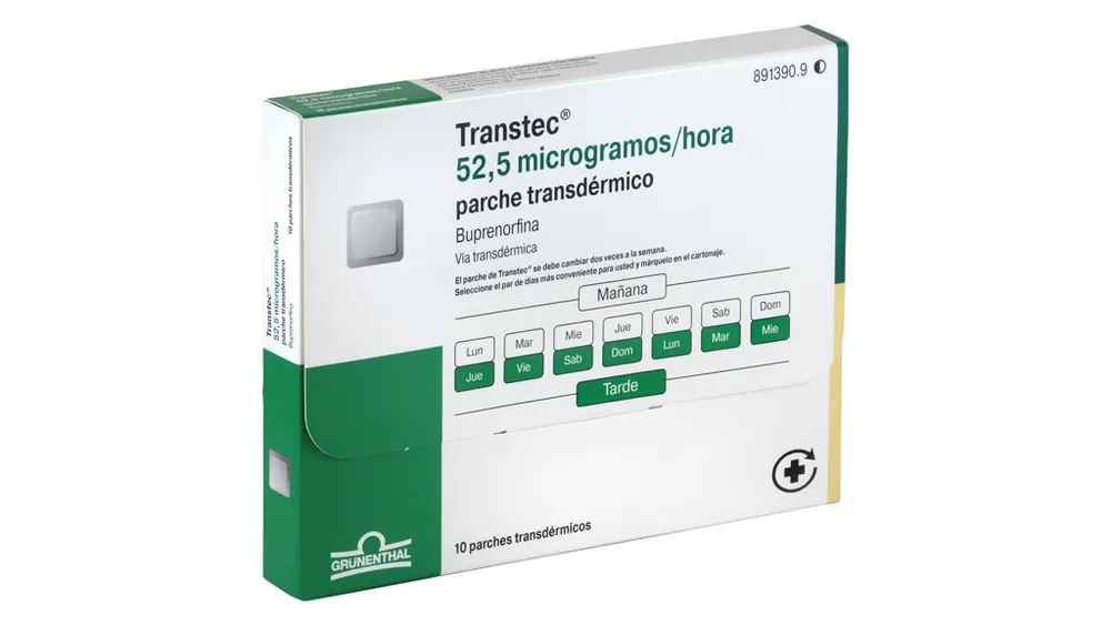 TransTec 52.5 micrograms/h transdermal patch patches, transdermal