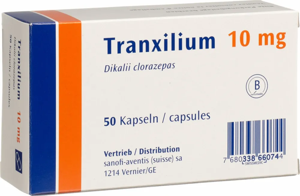 Tranxilium 10 mg hard capsules capsules, hard