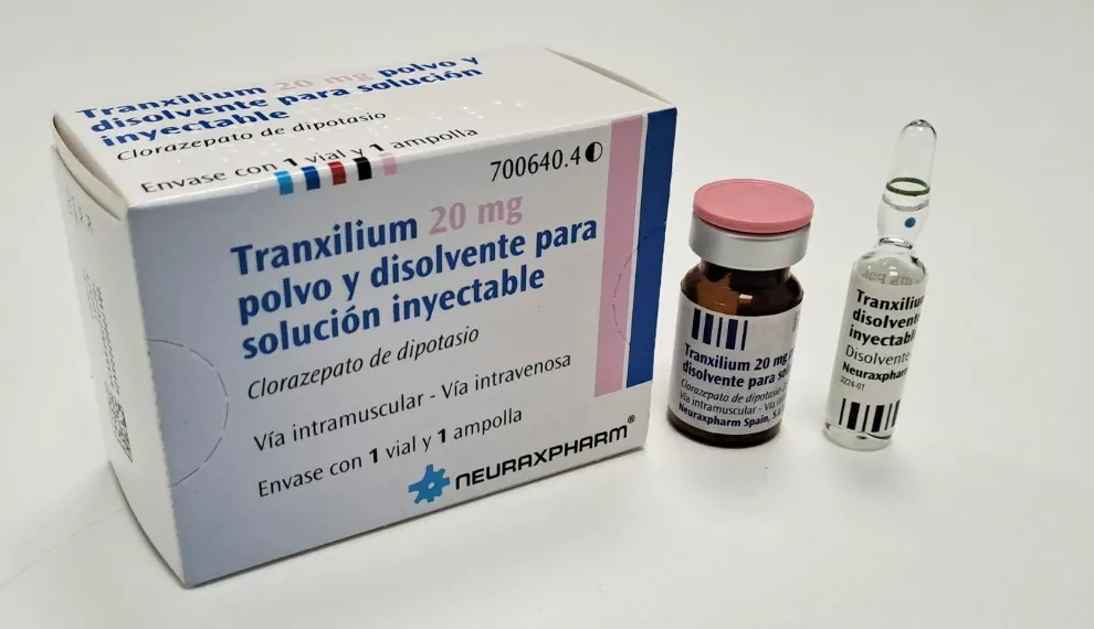 Tranxilium 20 mg powder and solvent for injection solution powder and solvent for solution for injection