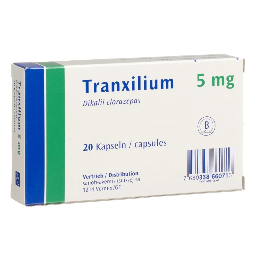 Tranxilium 5 mg capsule rigide capsule, rigide