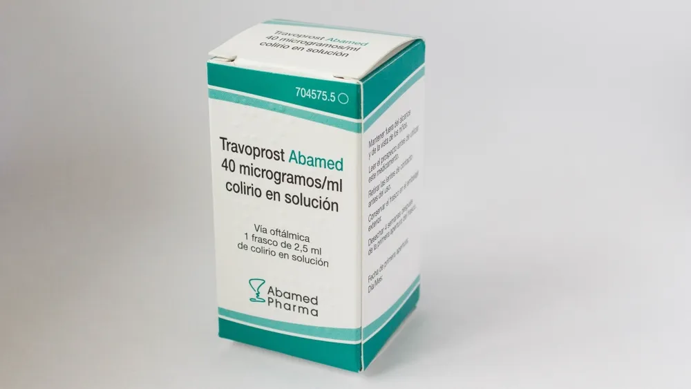 Travoprost Abamed 40 micrograms/ml eye drops solution solution, ophthalmic