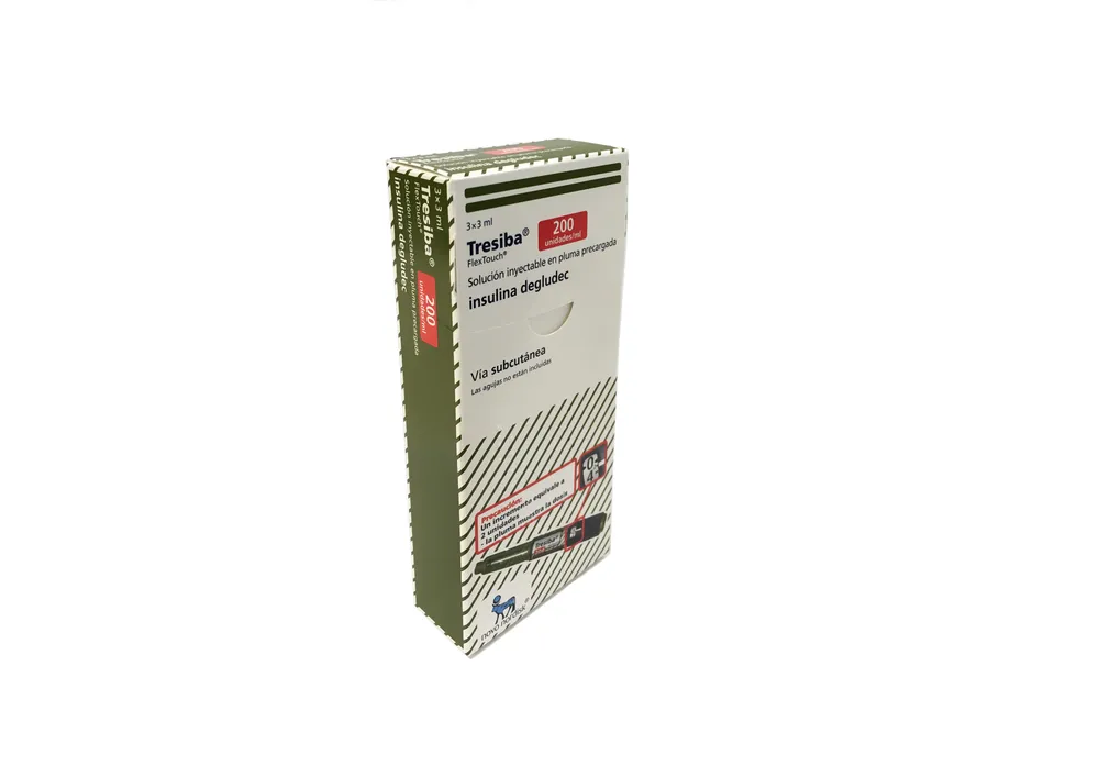 TRESIBA 200 UNIDADES/ML FLEXTOUCH SOLUCION INYECTABLE EN PLUMA PRECARGADA SOLUCIÓN INYECTABLE EN PLUMA PRECARGADA