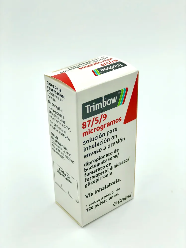 Trimbow 87 microgrammi/5 microgrammi/9 microgrammi soluzione per inalazione in contenitore sotto pressione soluzione per inalazione in contenitore sotto pressione