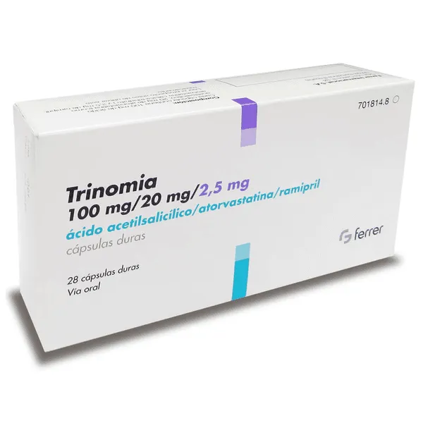 Trinomia 100 mg/20 mg/2,5 mg capsule rigide capsule, rigide