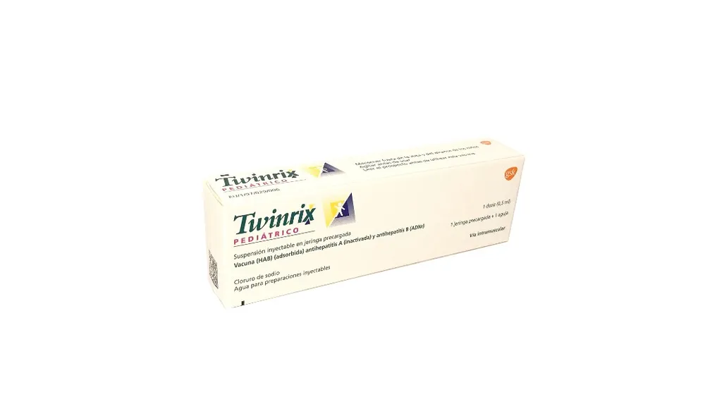 Twinrix Pediatric, injectable suspension in pre-filled syringe suspension for injection, in pre-filled syringe