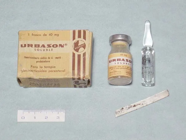 Urbason 40 mg powder and solvent for solution for injection powder and solvent for solution for injection