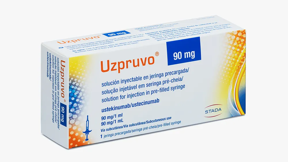 Uzpruvo 90 mg solution for injection in pre-filled syringe solution for injection in a pre-filled syringe