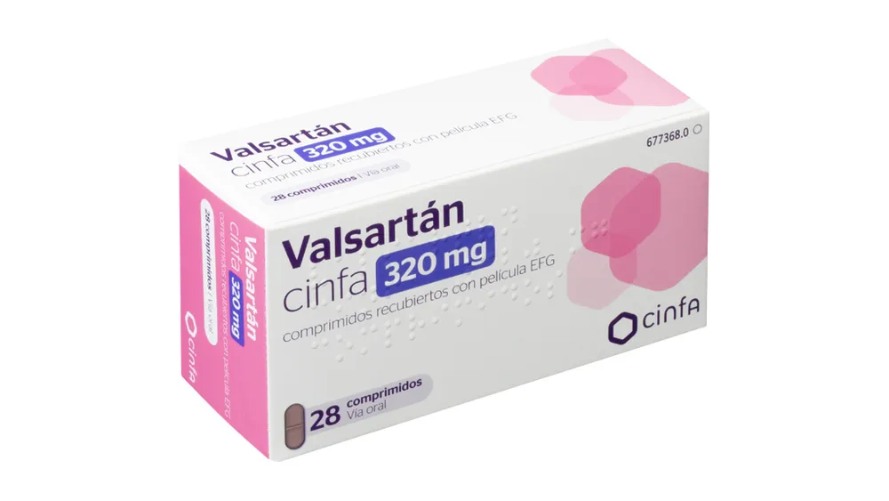 Valsartan CINFA 320 mg film-coated tablets EFG tablets, film-coated