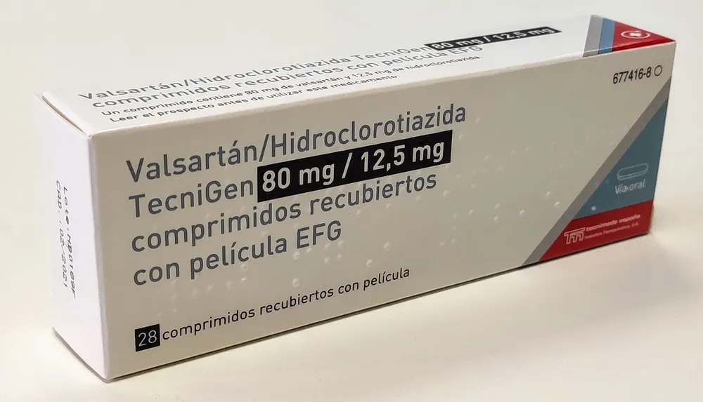 Valsartan/hydrochlorothiazide Alter 80 mg/12.5 mg film-coated tablets EFG tablets, film-coated