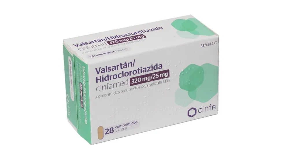 Valsartan/hydrochlorothiazide Combix 320 mg/25 mg film-coated tablets EFG tablets, film-coated