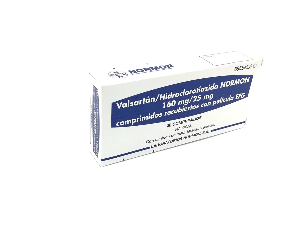 Valsartano/idroclorotiazide Normon 160 mg/25 mg compresse rivestite con film EFG compresse, rivestite con film