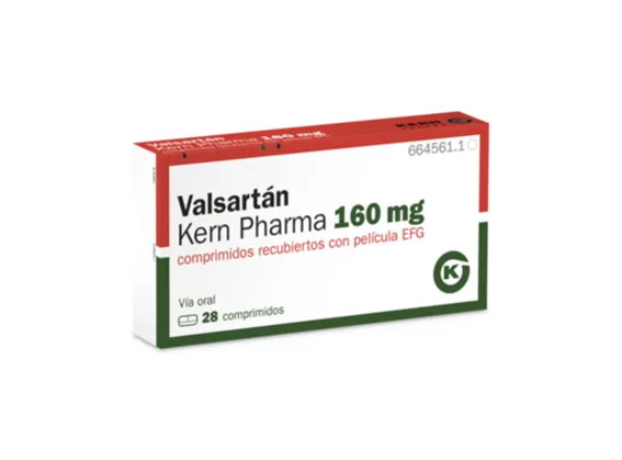 Valsartan Kern Pharma 160 mg film-coated tablets EFG tablets, film-coated