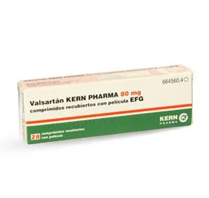 Валсартан Керн Фарма 80 мг таблетки, покрытые плёночной оболочкой ЕФГ таблетки, покрытые пленочной оболочкой