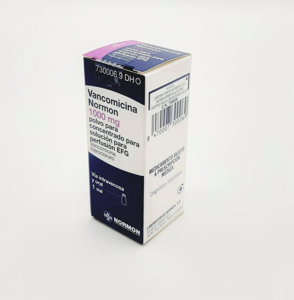 Vancomycin Normon 1000 mg powder for concentrate for infusion solution EFG powder for concentrate for solution for infusion