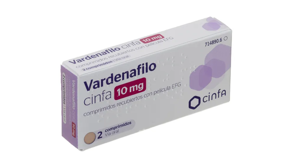 Vardenafil CINFA 10 mg film-coated tablets EFG tablets, film-coated