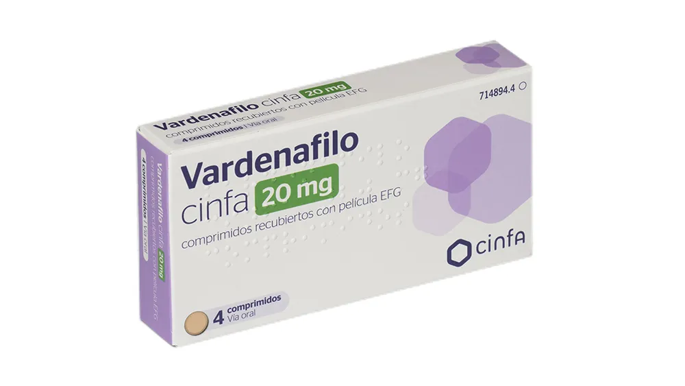 Vardenafil Cinfa 20 mg film-coated tablets EFG tablets, film-coated