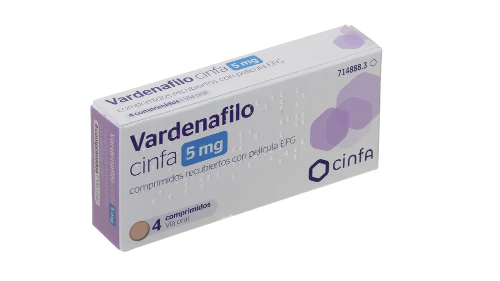 Vardenafilo Cinfa 5 mg compresse rivestite con film EFG compresse, rivestite con film