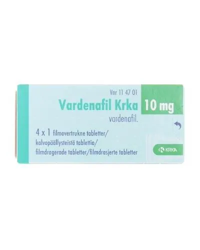 Vardenafil Krka 10 mg film-coated tablets EFG tablets, film-coated
