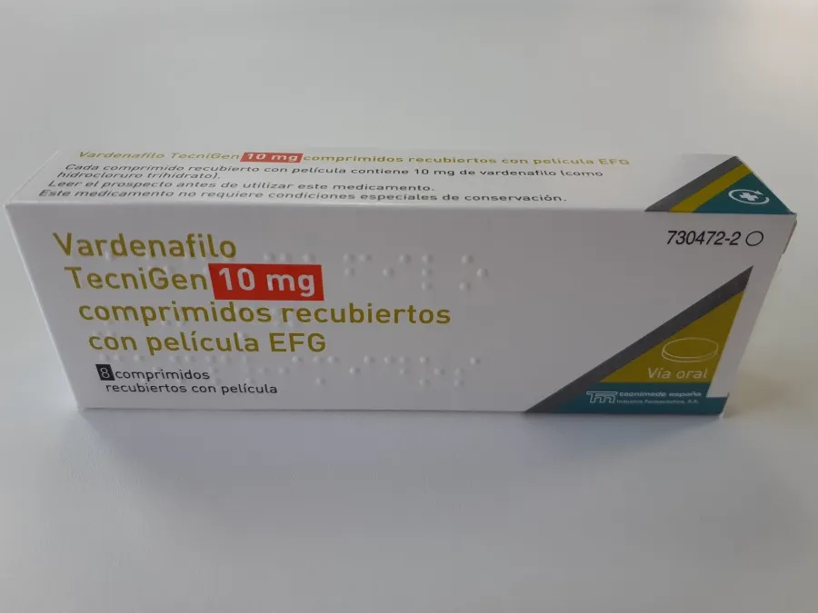 Vardenafil Tevagen 10 mg compresse rivestite con film EFG compresse, rivestite con film