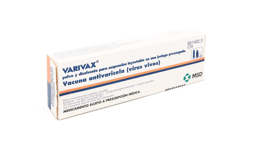 VARIVAX POLVO Y DISOLVENTE PARA SUSPENSION INYECTABLE EN JERINGA PRECARGADA POLVO Y DISOLVENTE PARA SUSPENSIÓN INYECTABLE