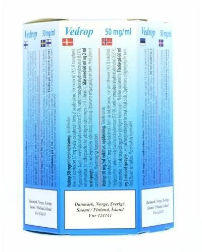 Vedrop 50 mg/ml oral solution solution, oral