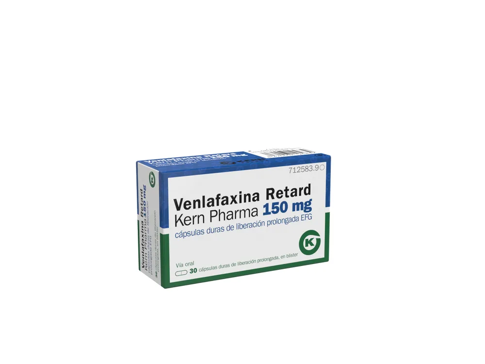 Venlafaxina a rilascio prolungato Kern Pharma 150 mg capsule rigide EFG capsula, rigida a rilascio prolungato