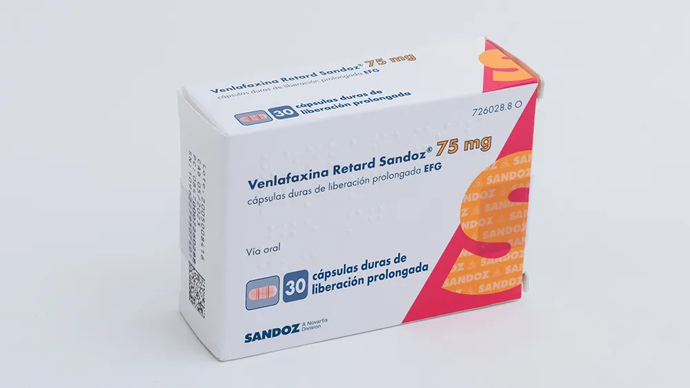 Venlafaxina retard Sandoz 75 mg capsule rigide a rilascio prolungato EFG capsula, rigida a rilascio prolungato