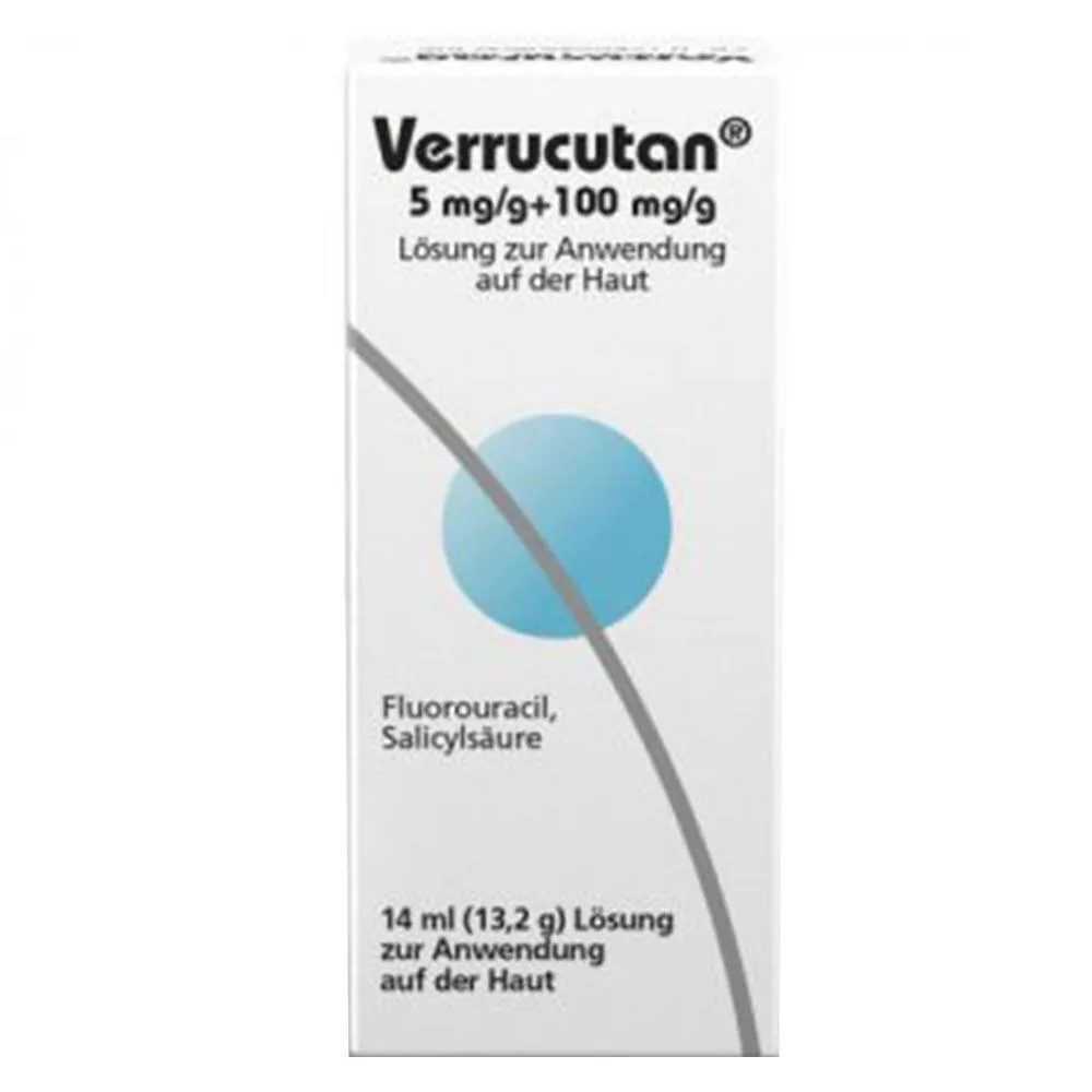 Verrucutan 5 mg/g + 100 mg/g cutaneous solution solution, cutaneous