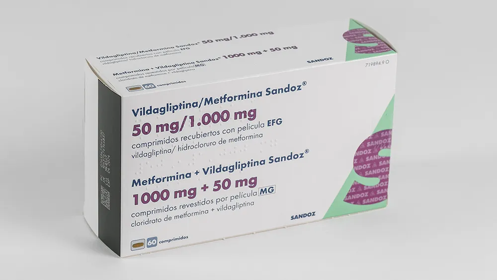 Vildagliptina/metformina Sandoz 50 mg/1.000 mg compresse rivestite con film EFG compresse, rivestite con film